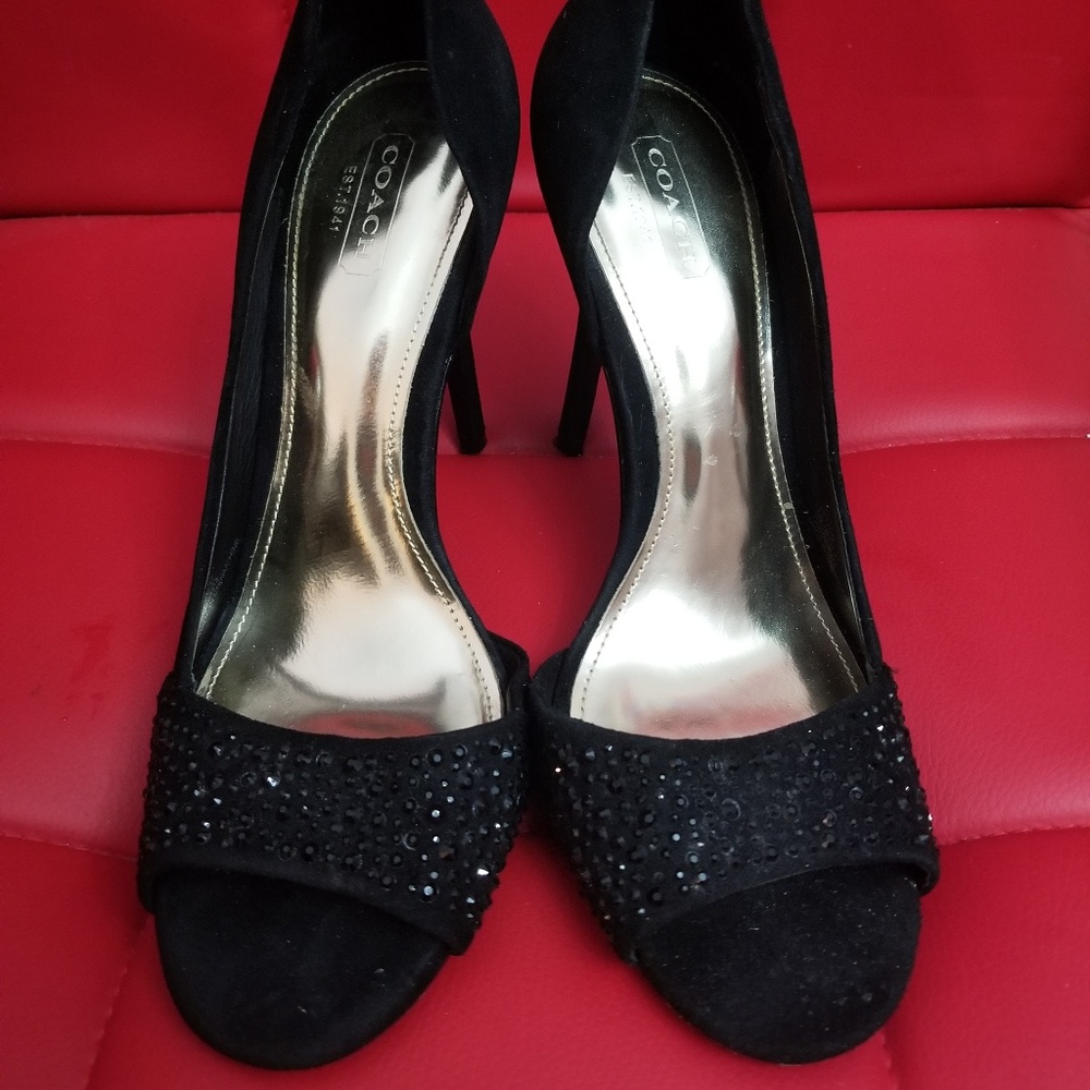 Coach crystal shoes heels US7